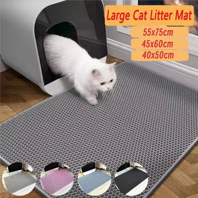 Cat Litter Mat Pet Toilet Waterproof Double Layer