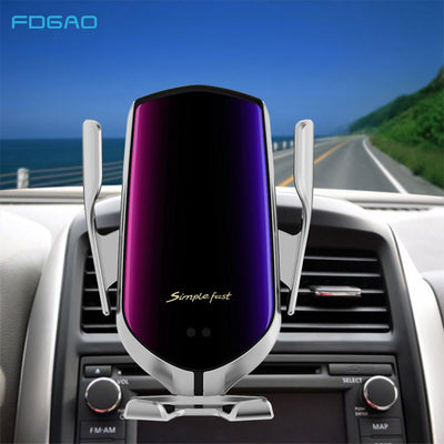 Automatic Clamping Car Wireless Charger 10W Quick Charge for iPhone