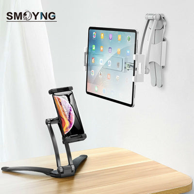 Desktop phone Tablet Holder Stand Flodable Adjustable 5-13 inch Tablet Phone
