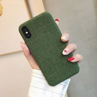 Cloth Texture Soft TPU Case For iPhone 7 6 8 Plus - Phone Case Evolution