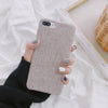 Cloth Texture Soft TPU Case For iPhone 7 6 8 Plus - Phone Case Evolution