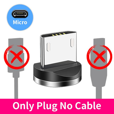 Magnetic Cable Lighting 2.4A Fast Charge Micro USB Cable