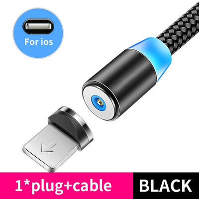 Magnetic Cable Lighting 2.4A Fast Charge Micro USB Cable
